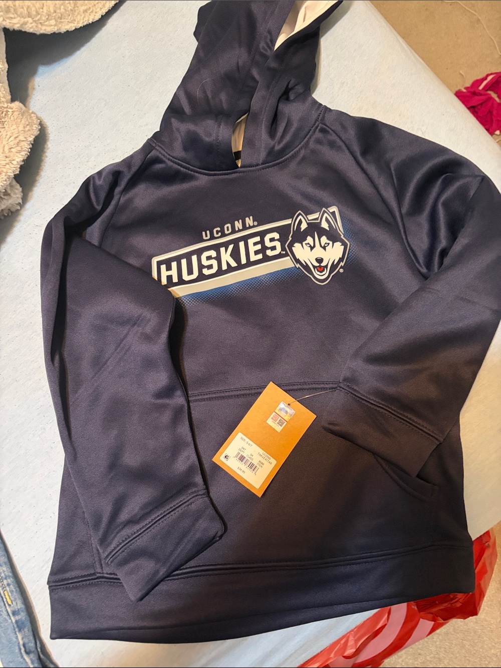 UConn Huskies Navy Pullover Hoodie kids